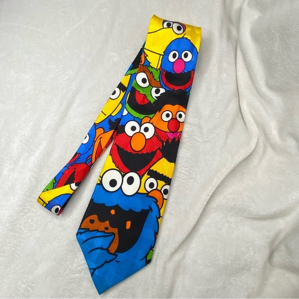 Vintage Sesame Street Characters Neck Tie